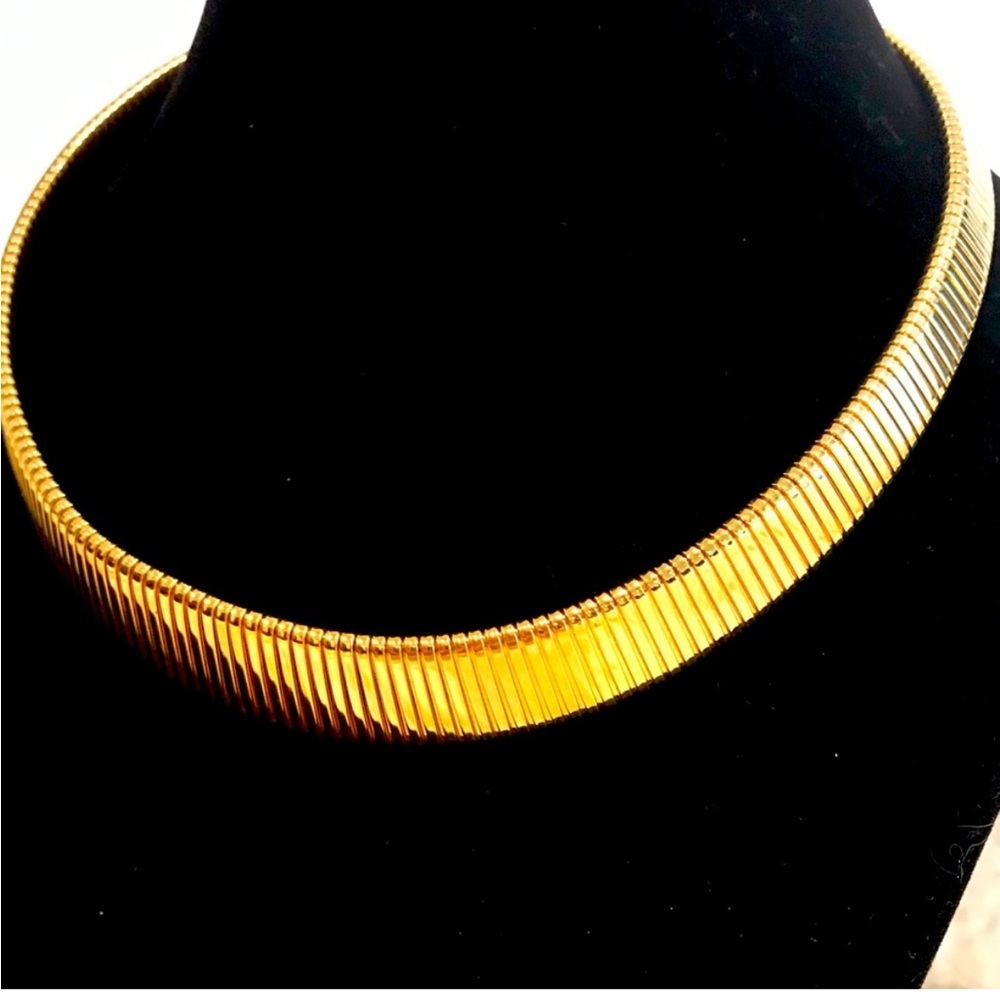 Monet Signed Gold-Toned Vintage Necklace